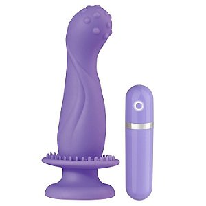 Vibrador Ponto G com Estimuladores, Ventosa e 10 Velocidades - Vagina Wand - Nanma