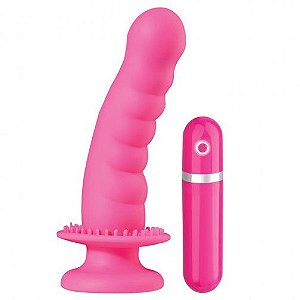 Vibrador Ponto G com Estimuladores, Ventosa 10 Vel - Vagina Wand - Nanma