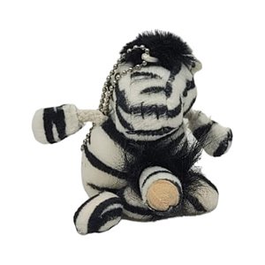 Chaveiro Zebra de Pelúcia - Cuddly Charmers - Nanma Pp