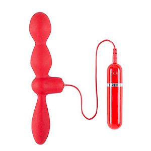 Plug Anal Duplo com 10 Vibrações - Buttplug Thriller Ass - Nanma