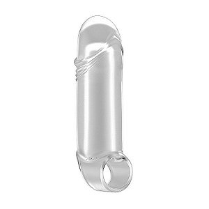 Capa peniana extensora 2.5 transparente -Stretchy Thick Penis Extension Translucent