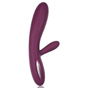 Vibrador com Estimulador Clitoriano Recarregável 6 Velocidades - Lucas Violet - Svakom