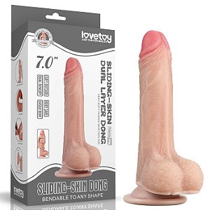 Pênis Realístico 18x3,6 cm Dupla Densidade Layer Dong 7.0 - Lovetoy