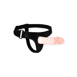 Cinta Peniana Ajustável com Pênis Oco 15,5cm x 4cm Jessica Strap On - LyBaile