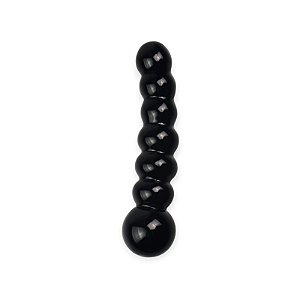 Penetrador de Vidro 15x2,5cm Escalonado Preto Glass Romance - Lovetoy