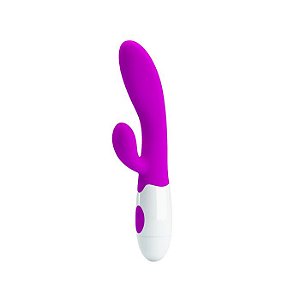 Vibrador com Estimulador Clitoriano 30 Vibrações Alvis - Pretty Love