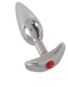 Plug Anal Com Pedra Vermelha - Lovetoys