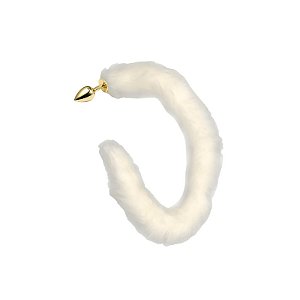 Plug Anal 83,5cm x 3cm com Rabo Branco - Lovetoys