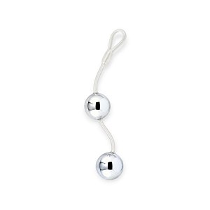 Bolas de Pompoarismo com 2 Esferas Cromadas 2,5cm x 125g - Lovetoys