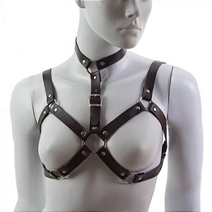 Harness Preto Argolas Ártemis - Coleção Fetiche Lovetoys