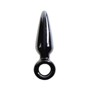 Plug Anal de Silicone com Alça 3cm - Lovetoys