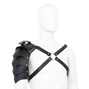 Harness Preto Com Ombro- Gladiador- Coleção Fetiche Lovetoys