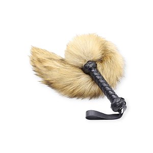 Chicote Cauda em Pelúcia com Cabo em Couro Sintético Coleção Fetiche - Lovetoys