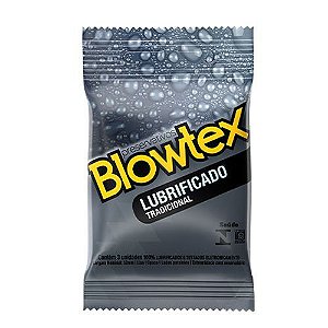 Preservativo Liso Lubrificado sem Aroma - Lubrificado Blowtex