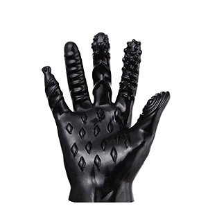 Luva Masturbadora em Silicone Black Gold - Coleção Fetiche Lovetoys