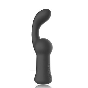 Vibrador Recarregável Ponto G com 10 Modos De Vibrações - Coleção Black Lovetoys