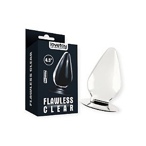 Plug Anal 11x5cm Flawless Clear 4.5 - Lovetoy