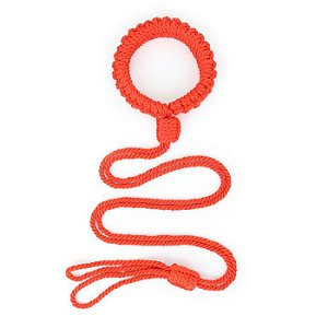 Coleira com Guia de Corda Shibari Vermelho - Coleção Fetiche Lovetoys