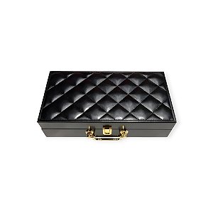 Maleta Preta Matelassê para Guardar Acessórios - Lovetoys