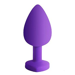 Plug Anal 8,3cm em Silicone com Pedra - Lovetoys