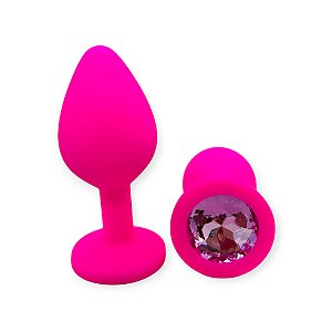 Plug Anal Jóia 8cm x 3,5cm em Silicone - Lovetoys