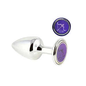 Plug Anal Cromado Signo Sagitário P - Hard