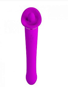 Vibrador e Estimulador Clitoriano 12 Vibrações Faust - Pretty Love