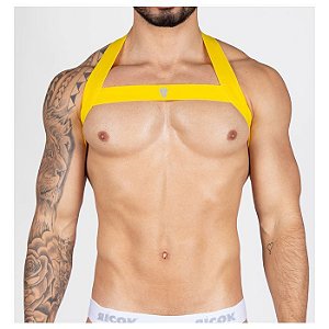 Harness Dragon Ajustavel Amarelo Fluor - Ricok