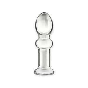 Plug Anal de Vidro 11x3,5cm Transparente Glass Romance - Lovetoy