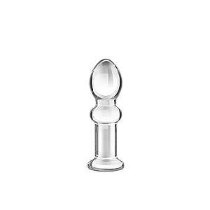 Plug Anal de Vidro 11x3,5cm Transparente Glass Romance - Lovetoy