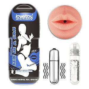 Masturbador Boca com Vibro Sexy In Lotus - Lovetoy