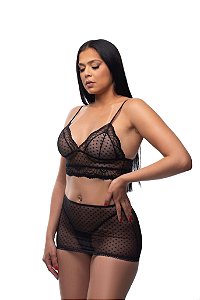 Conjunto Jade Preto P - Amor e Sedução