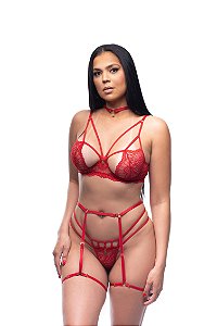 Conjunto Raira Vermelho P - Amor e Sedução