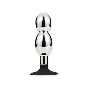 Plug Anal Escalonado em Aço com Ventosa II - Lovetoys