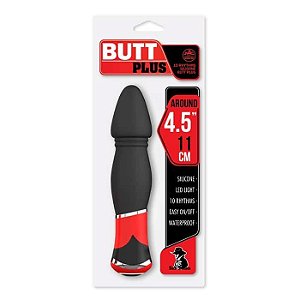 Plug Anal 10 Velocidades com Detalhes em Metal - Butt Plus - Nanma