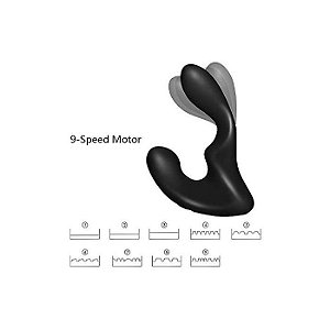 Estimulador de Próstata Triplo 9 Vibrações - Landy S-Hande