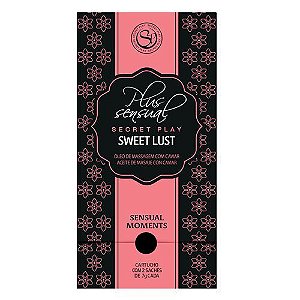 Óleo de Massagem com Caviar Sachê - Sweet Lust Plus Sensual - Secret Play