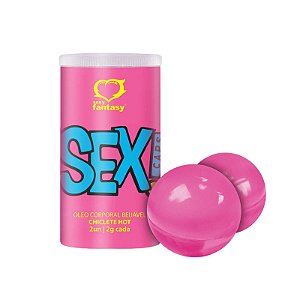 Bolinha Beijável Sex Caps Chiclete Hot - Sexy Fantasy