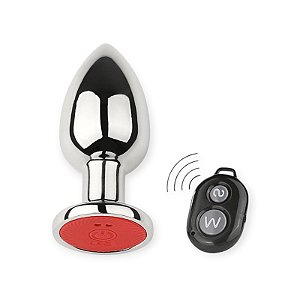 Plug Anal em Aço com 10 Modos de Vibração e Controle Remoto sem Fio - SI