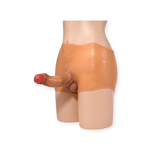 Cueca em Silicone com Pênis Realístico 18cm x 4cm - SI
