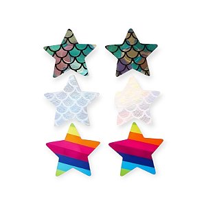 Kit de Adesivos para Mamilos Estrela - Lovetoys