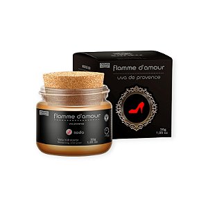Vela Beijável para Massagem Uva de Provence Flamme D'amour Linha Sado - Santo Cosmético