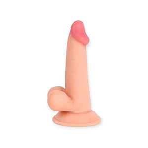 Pênis Realístico 11cm com Escroto e Veias - Lealso
