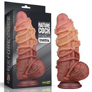 Pênis Realístico 24cm X 7,7cm BDSM Silicone Platinum - Lovetoy