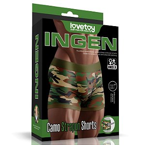 Cueca Boxer Camuflada para Fixação de Packer Tam P - Lovetoy