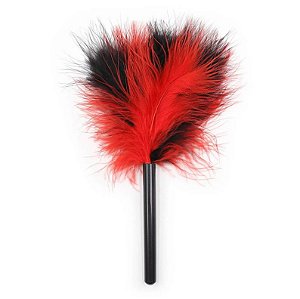 Plumeiro Preto e Vermelho 20cm - Coleção Fetiche Lovetoys