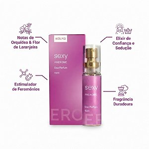 Perfume Feminino Pherome Sexy Deo Parfum 15ml - Kalya