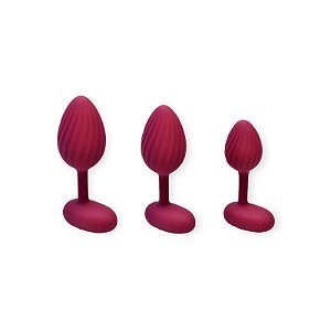 Trio de Plugs Anais com Vibração e Controle Remoto - Lovetoys