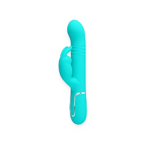 Vibrador Sobe e Desce com Esferas e Estimulador Clitoriano Coale  -  Pretty Love