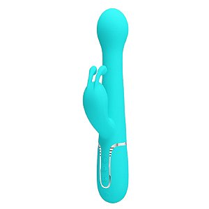 Vibrador Sobe e Desce com Esferas e Estimulador Clitoriano Dejon -  Pretty Love